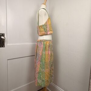 Free Assembly Girls SIZE XL 14-16 Cropped Tank and Midi Skirt Set, 2-Pieces